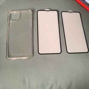 iphone 11 pro max case and screen protector